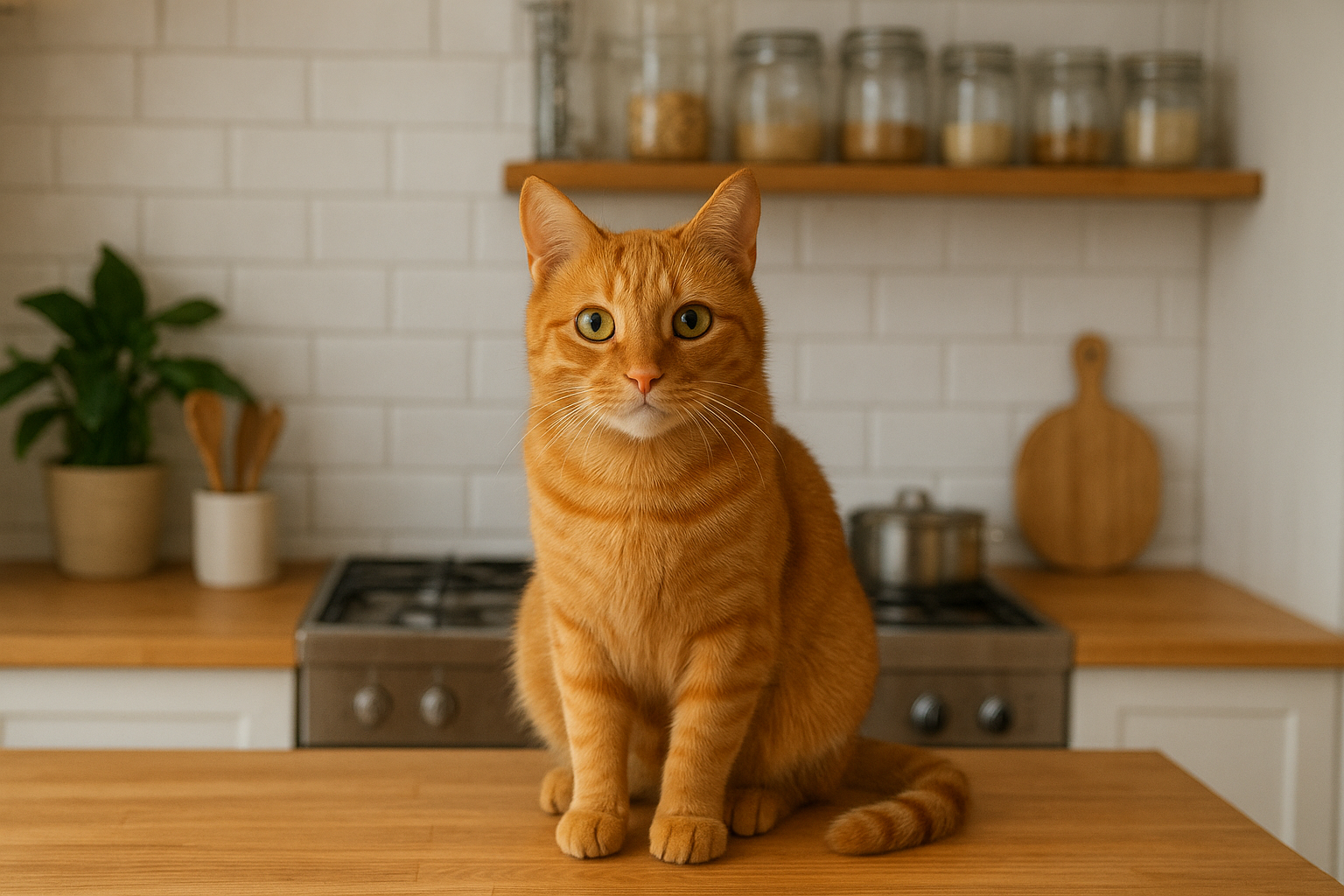 “Orange Tabby Cat Named Cruton”